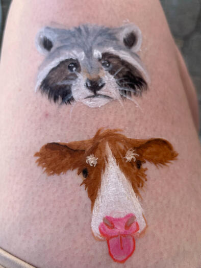 Raccoon and Cow